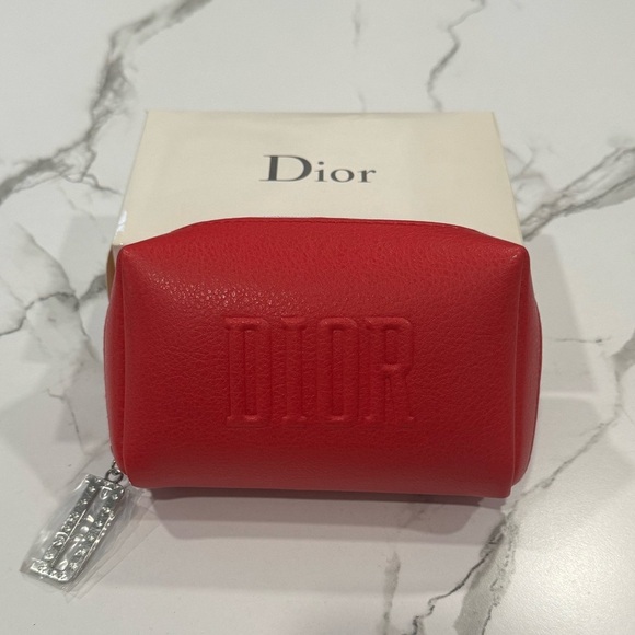 NEW Dior Red Make Up Bag - Picture 4 of 7